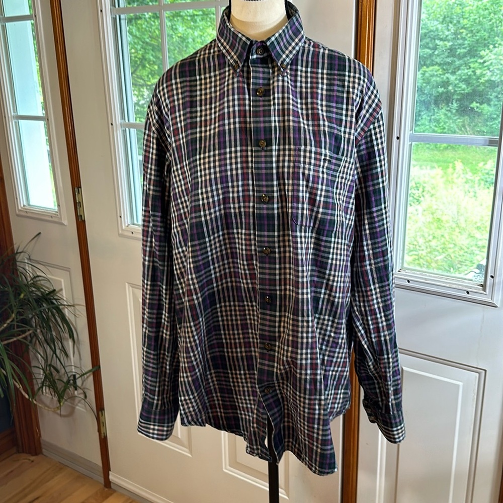 Viyella Plaid Dress Shirt